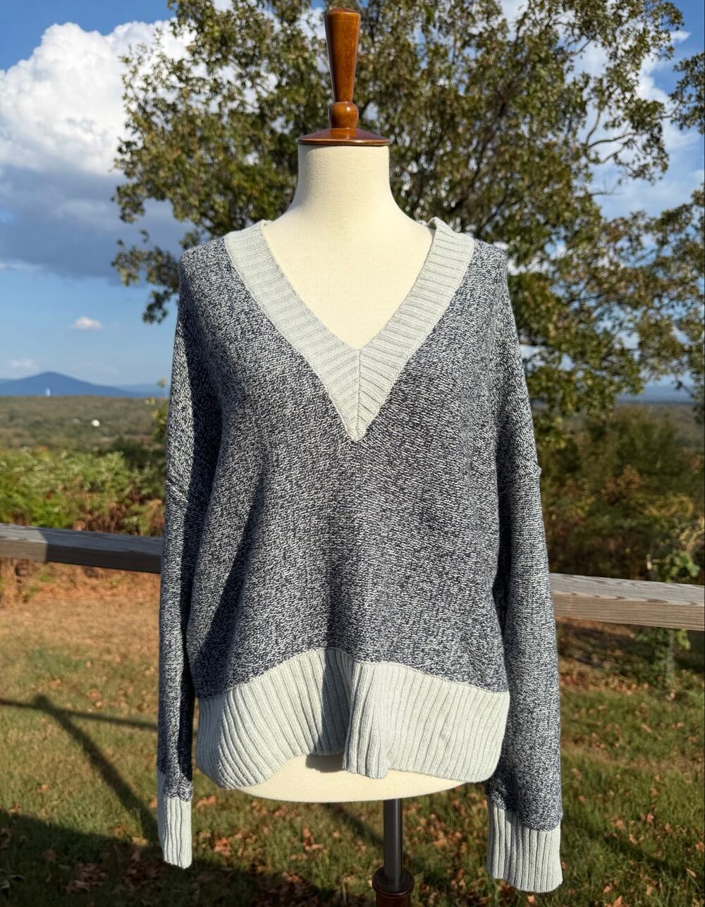 Silence + Noise Urban Outfitters Marled V-Neck Sweater Women’s Size Small